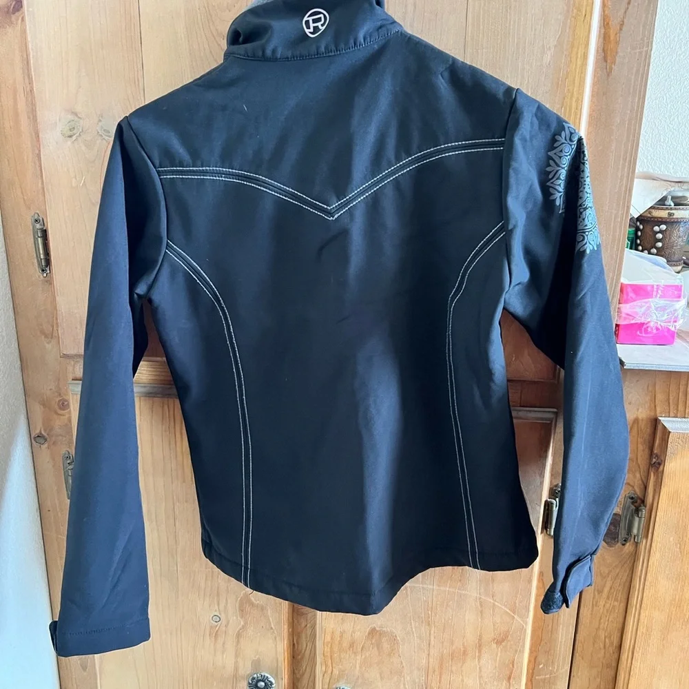 Girl’s Roper Black Softshell Jacket - Picture 2 of 5